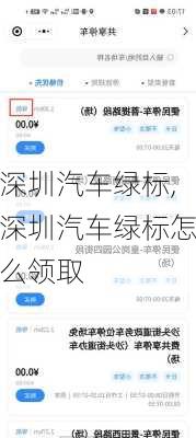 深圳汽车绿标,深圳汽车绿标怎么领取