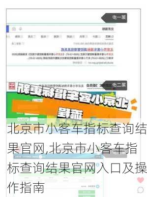 北京市小客车指标查询结果官网,北京市小客车指标查询结果官网入口及操作指南