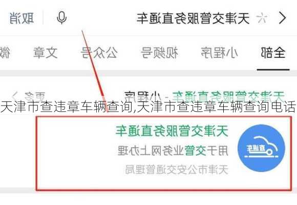 天津市查违章车辆查询,天津市查违章车辆查询电话